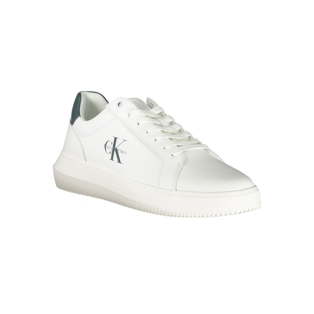 Calvin Klein Weißes Leder Herren Sneaker