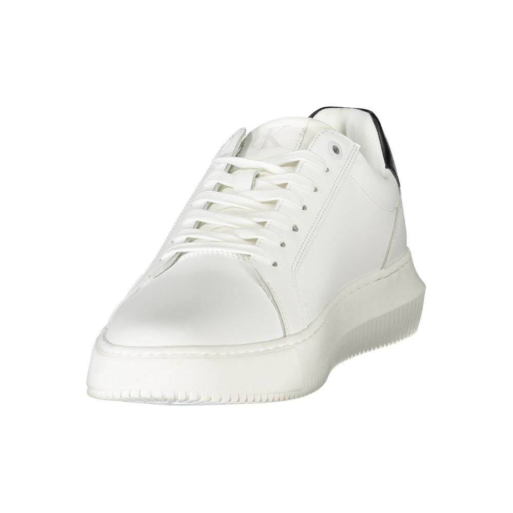 Calvin Klein Weißes Leder Herren Sneaker