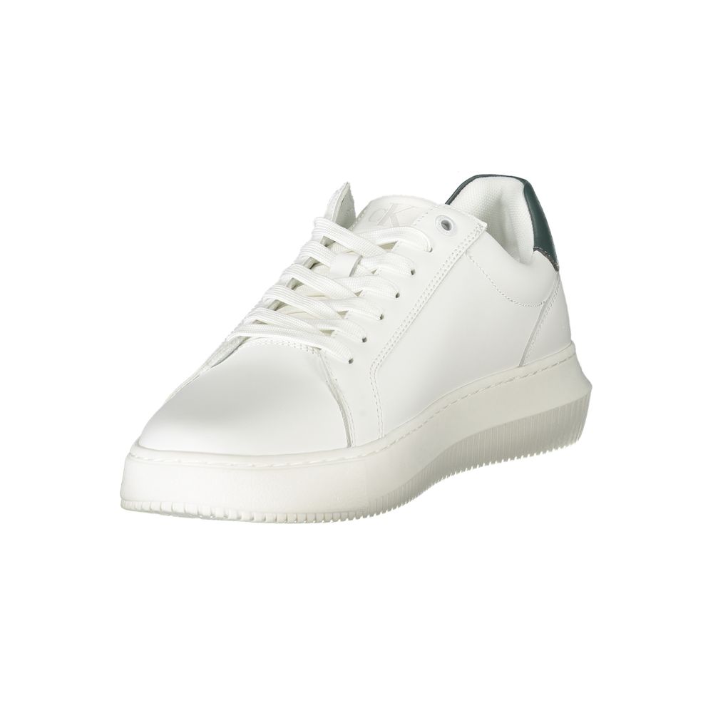Calvin Klein Weißes Leder Herren Sneaker