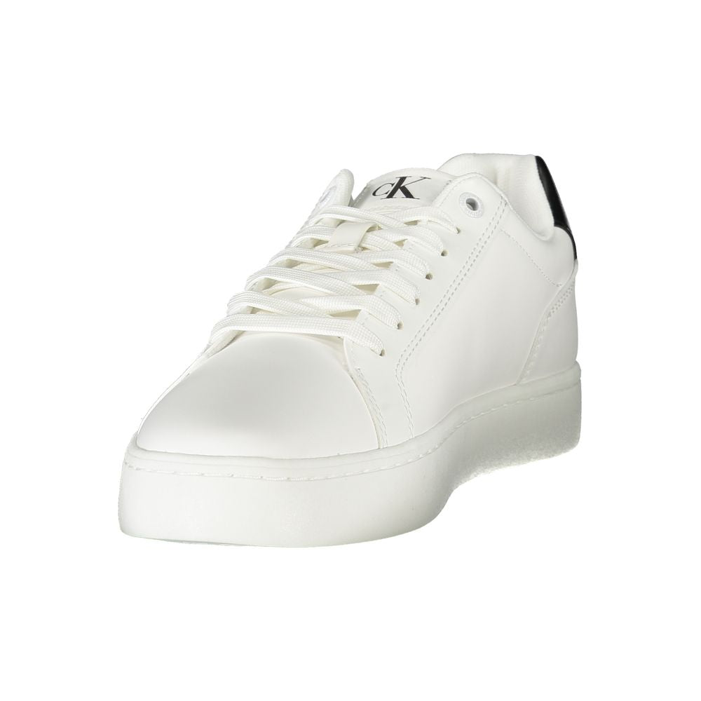 Calvin Klein Weißes Leder Herren Sneaker