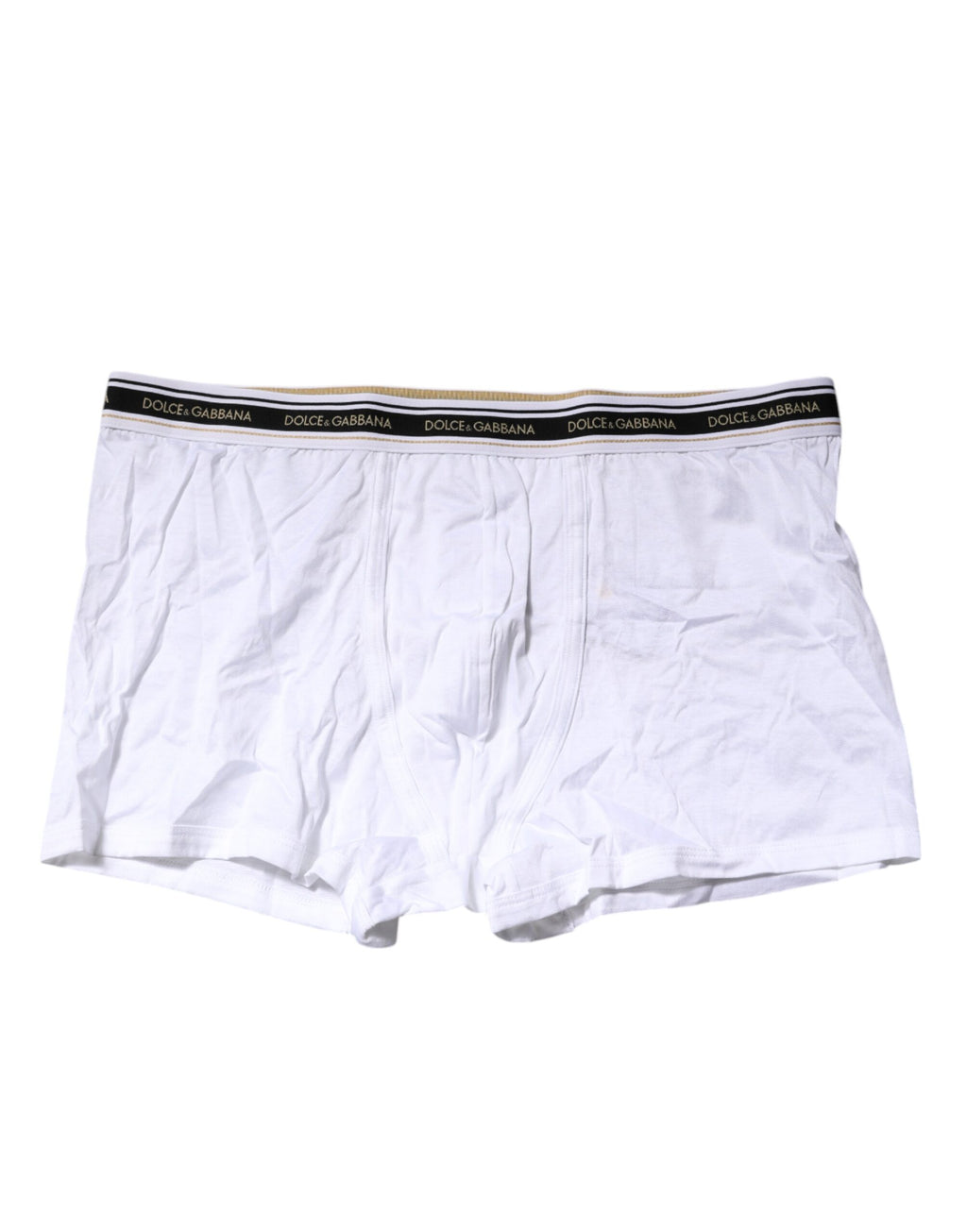 Dolce & Gabbana Weiße Cotton Stretch Regular Boxer Unterwäsche