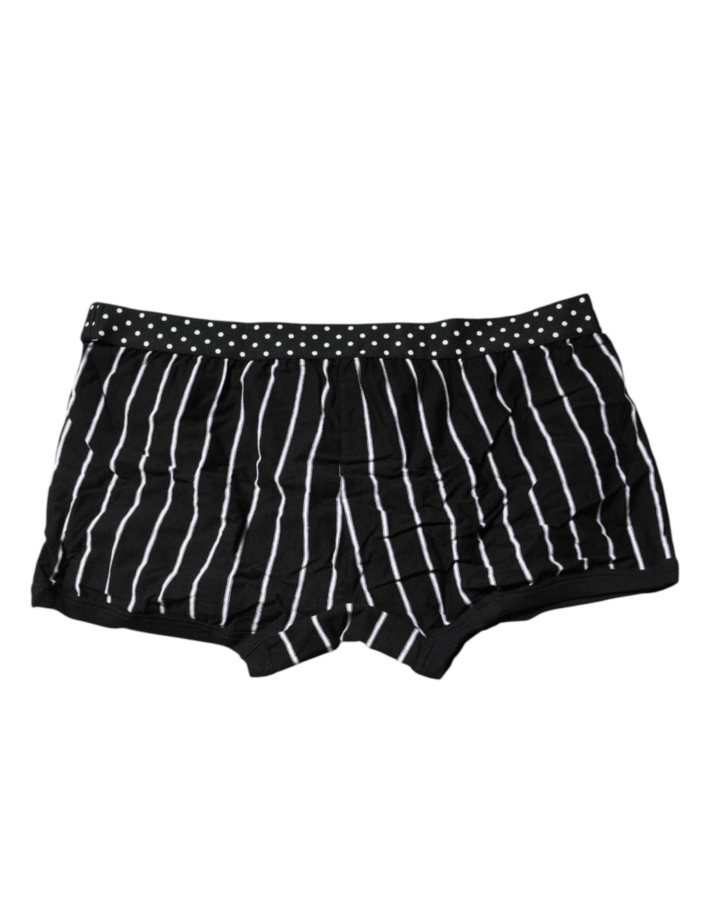 Dolce & Gabbana Schwarz-weiß gestreifte reguläre Boxer-Unterwäsche