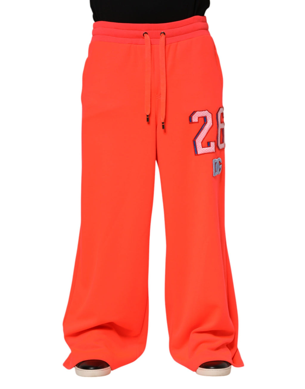 Dolce & Gabbana Orange Polyester Jogger Männer Jogginghosen Hosen