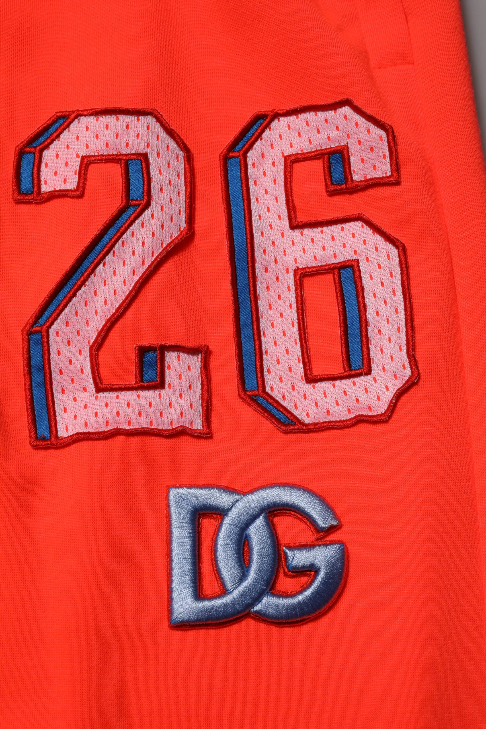 Dolce & Gabbana Orange Polyester Jogger Männer Jogginghosen Hosen