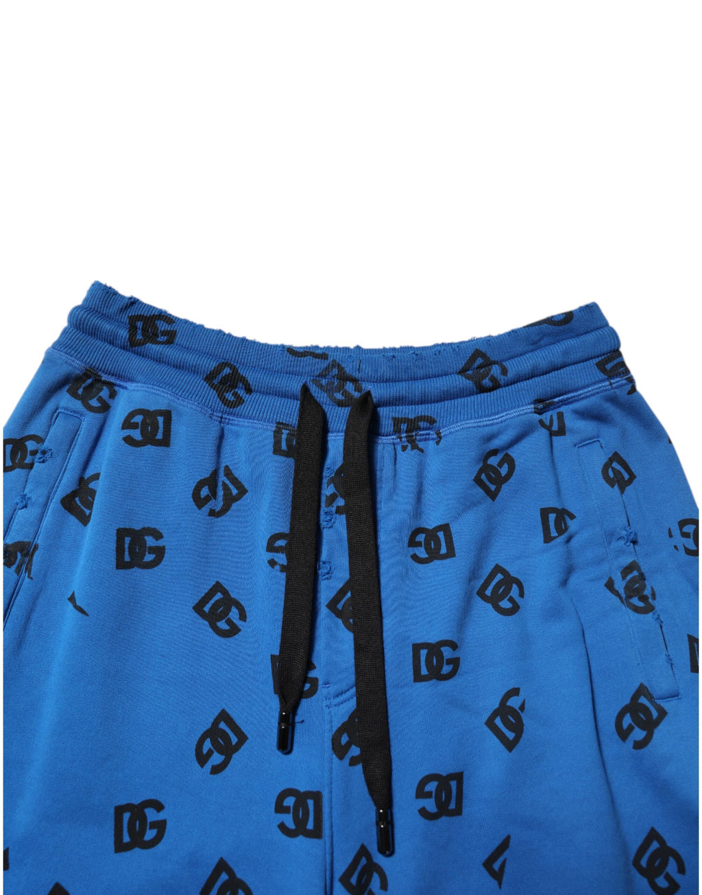 Dolce & Gabbana Blaue Logo-Print-Jogginghose für Männer Sweatpants