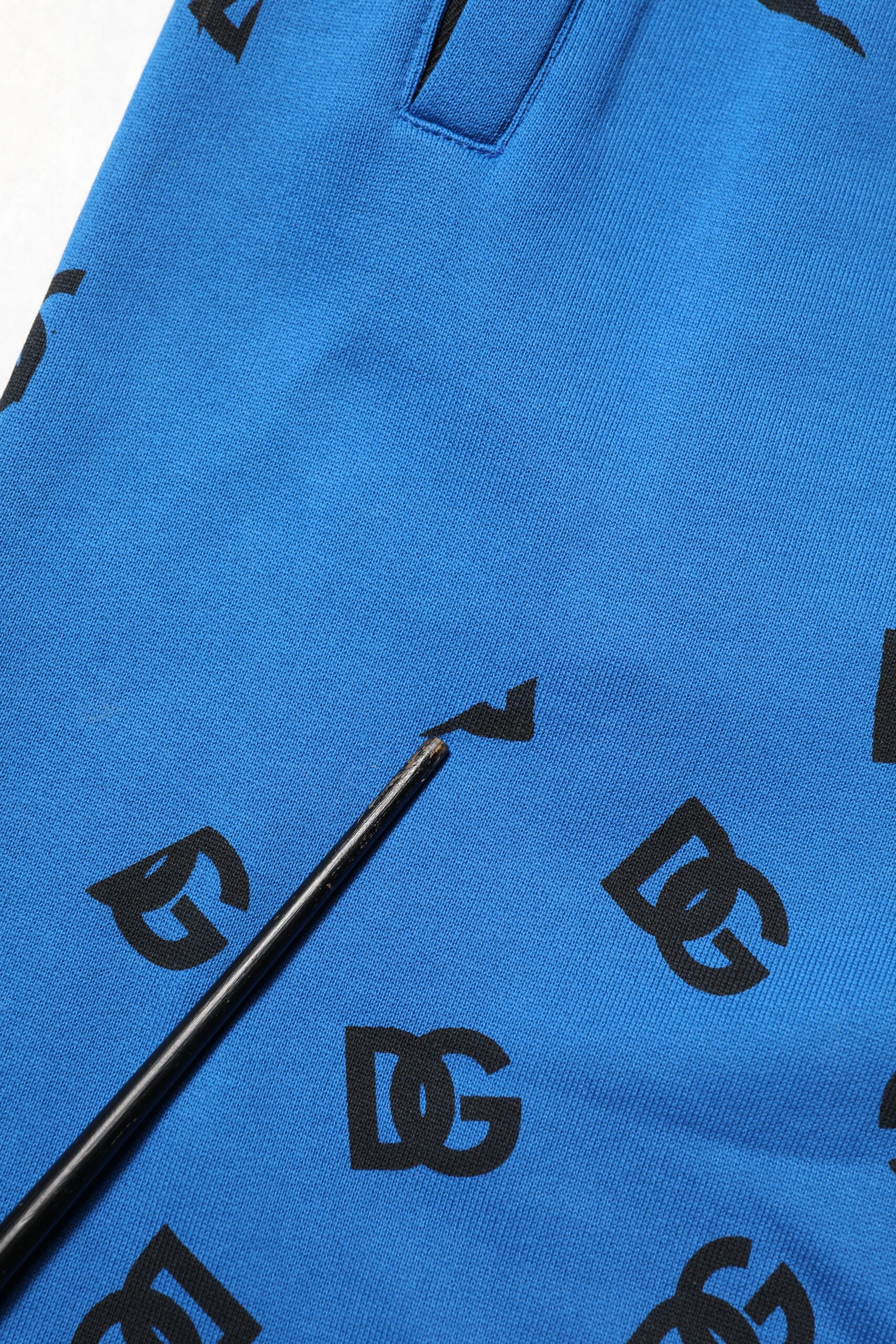 Dolce & Gabbana Blaue Logo-Print-Jogginghose für Männer Sweatpants