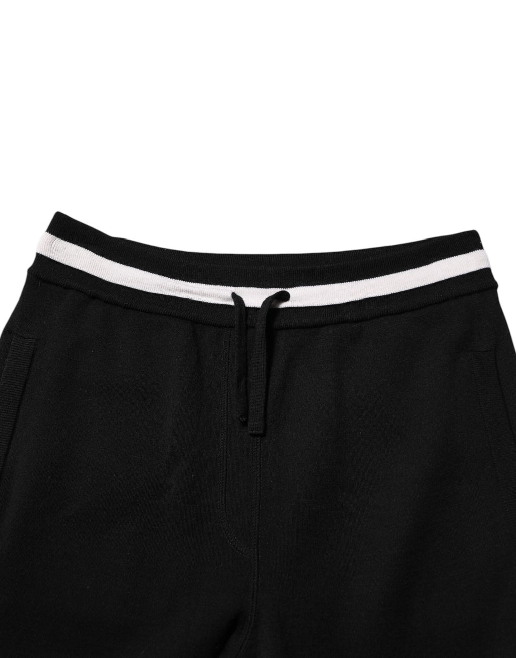 Dolce & Gabbana Schwarz Baumwolle Männer Jogger Sweatpants Hosen