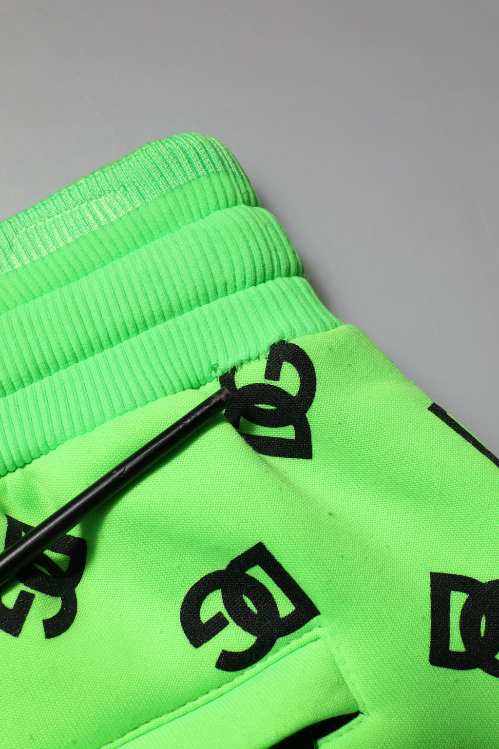 Dolce & Gabbana Grüner Logodruck Jogger Männer Sweatpants Hosen