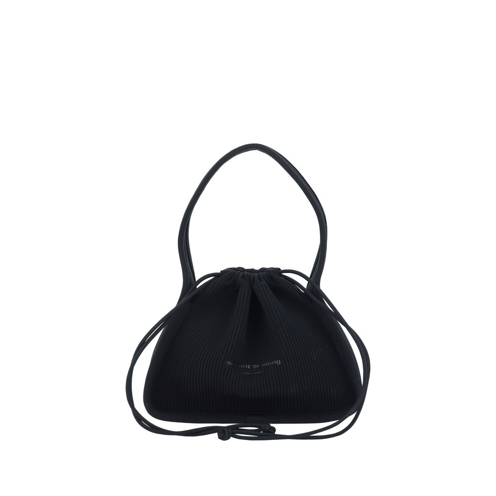 Alexander Wang Schwarze Schultertasche aus Polyester