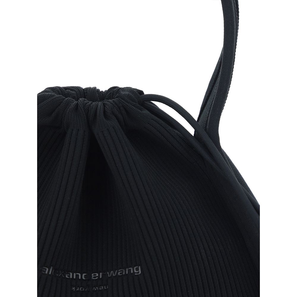 Alexander Wang Schwarze Schultertasche aus Polyester