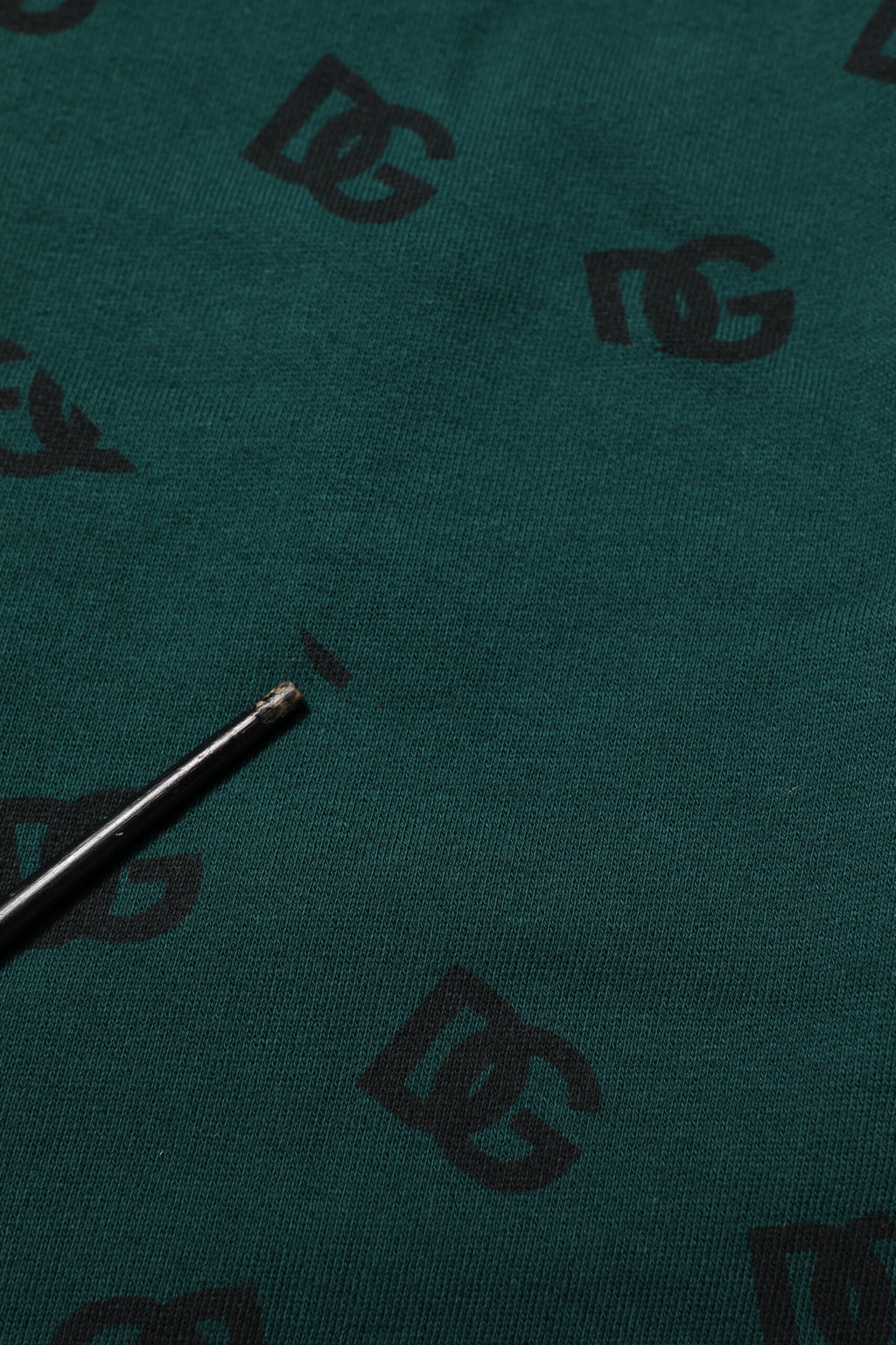 Dolce & Gabbana Grüner Logodruck Jogger Männer Sweatpants Hosen