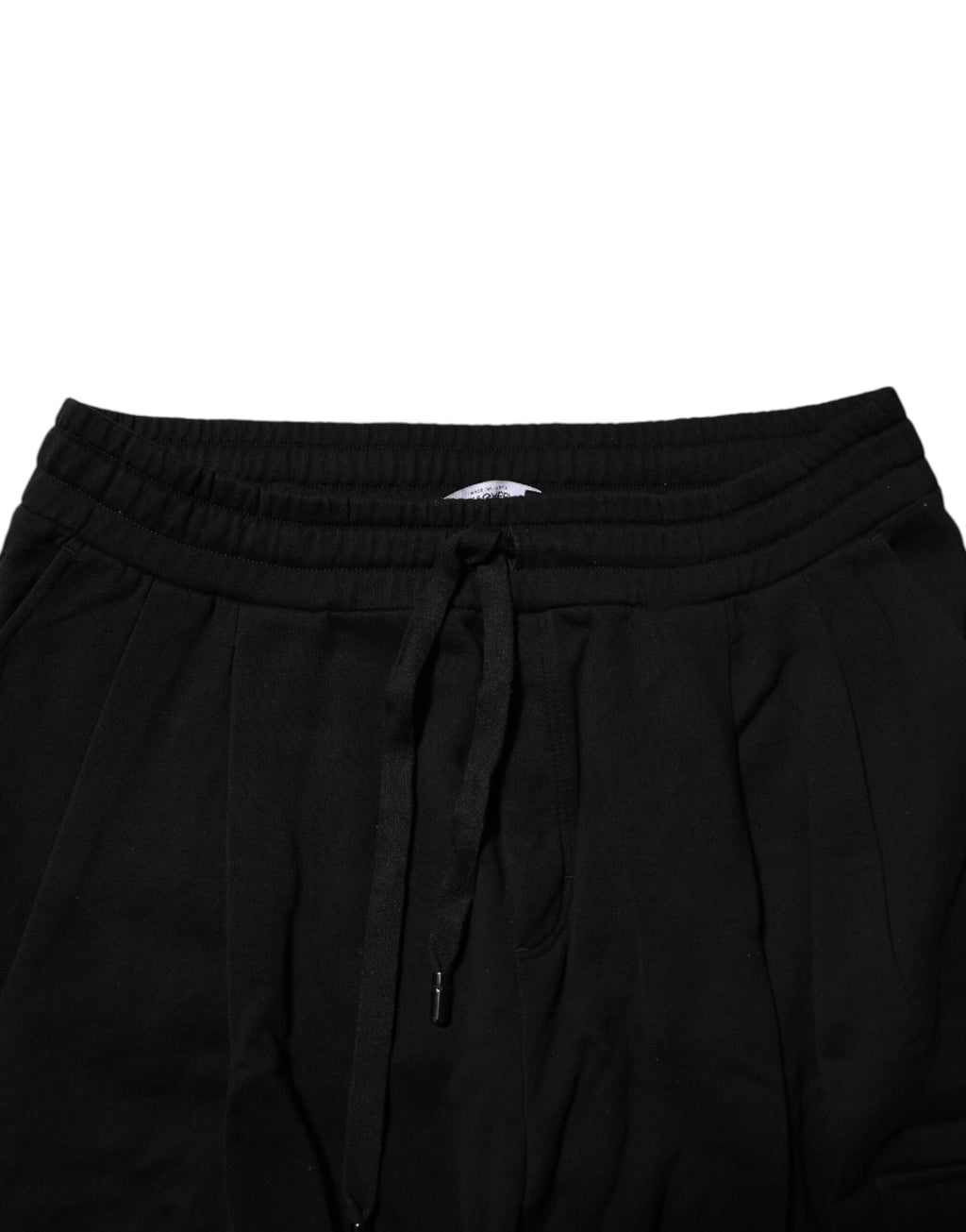 Dolce & Gabbana Schwarze Baumwoll-Logo-Jogger-Sweatpants Hose