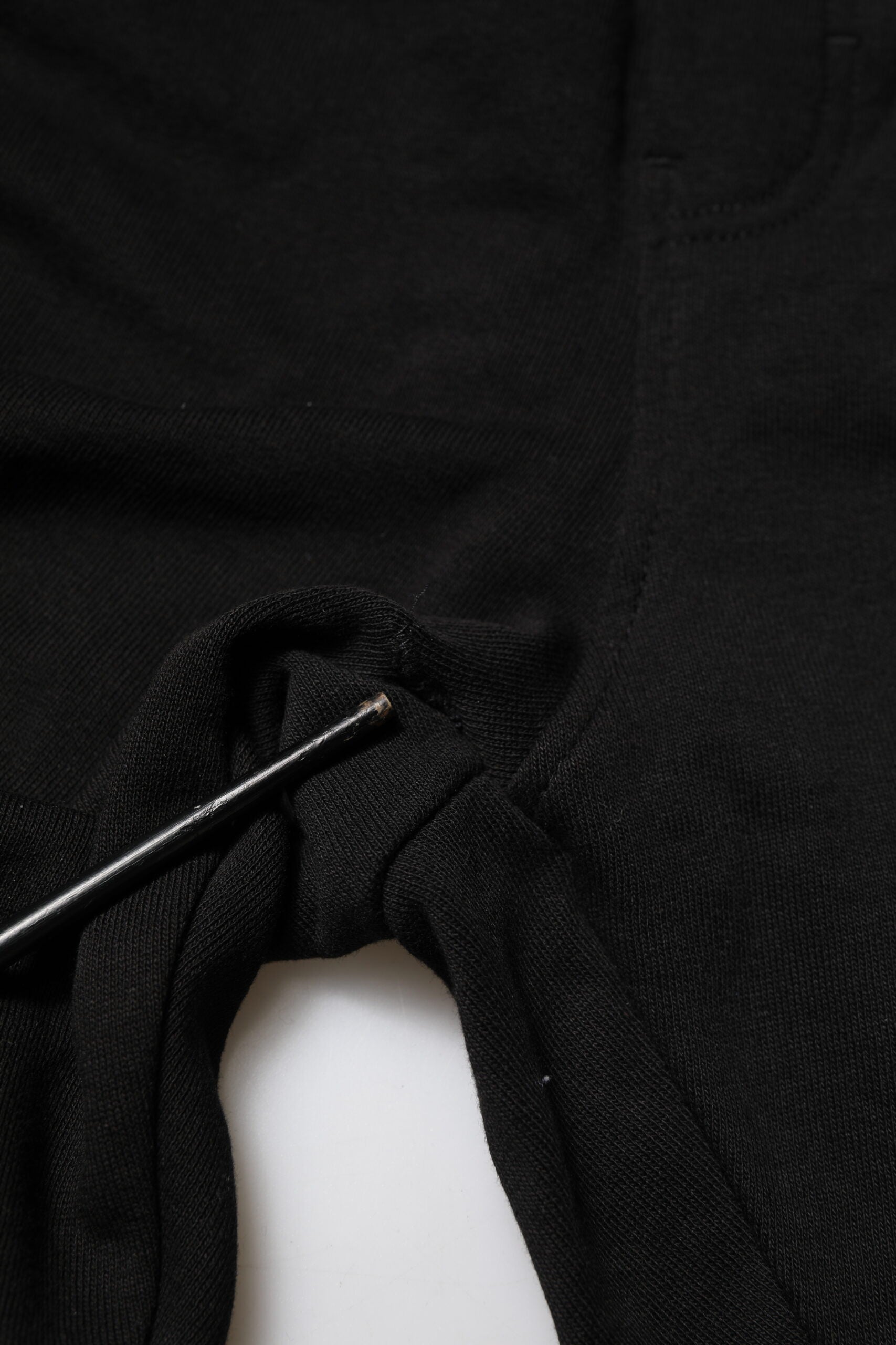 Dolce & Gabbana Schwarzes Baumwoll-Logo-Tape Herren-Jogger-Hose