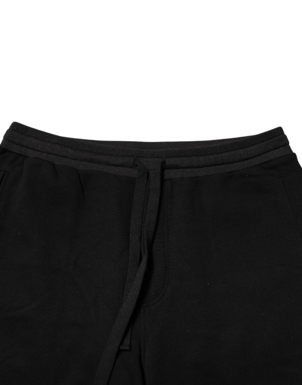 Dolce & Gabbana Schwarze Baumwollkronen-Jogger-Sweatpants-Hose