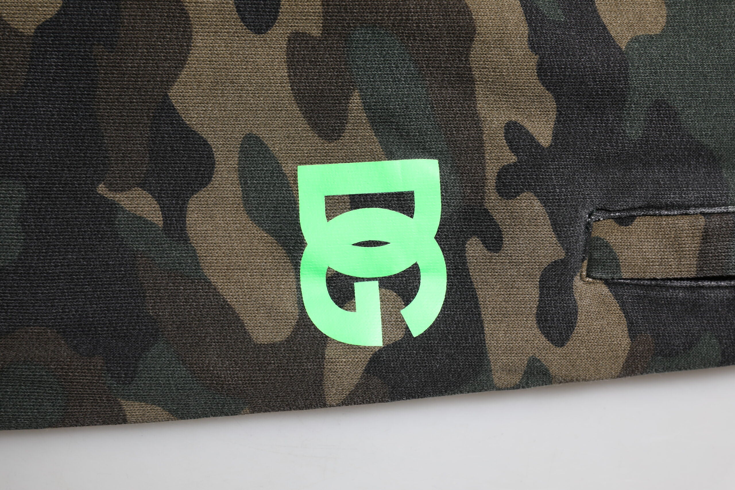 Dolce & Gabbana Braune Camouflage-Baumwoll-Jogger-Hose für Männer