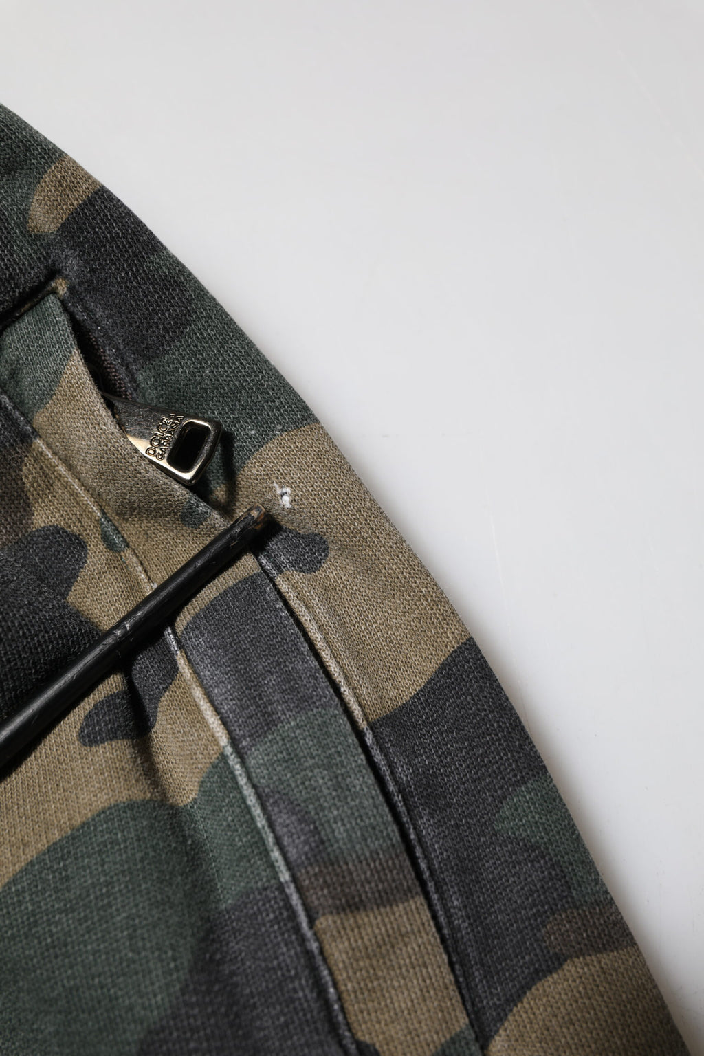 Dolce & Gabbana Braune Camouflage-Baumwoll-Jogger-Hose für Männer