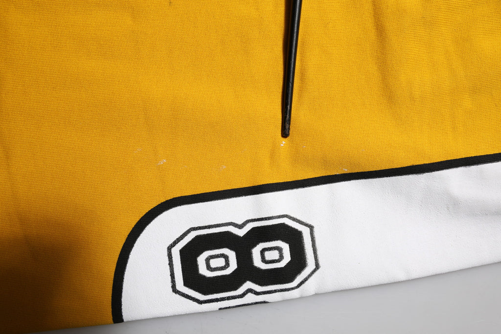 Dolce & Gabbana Gelbe Jogginghose mit Kordelzug aus Baumwolle