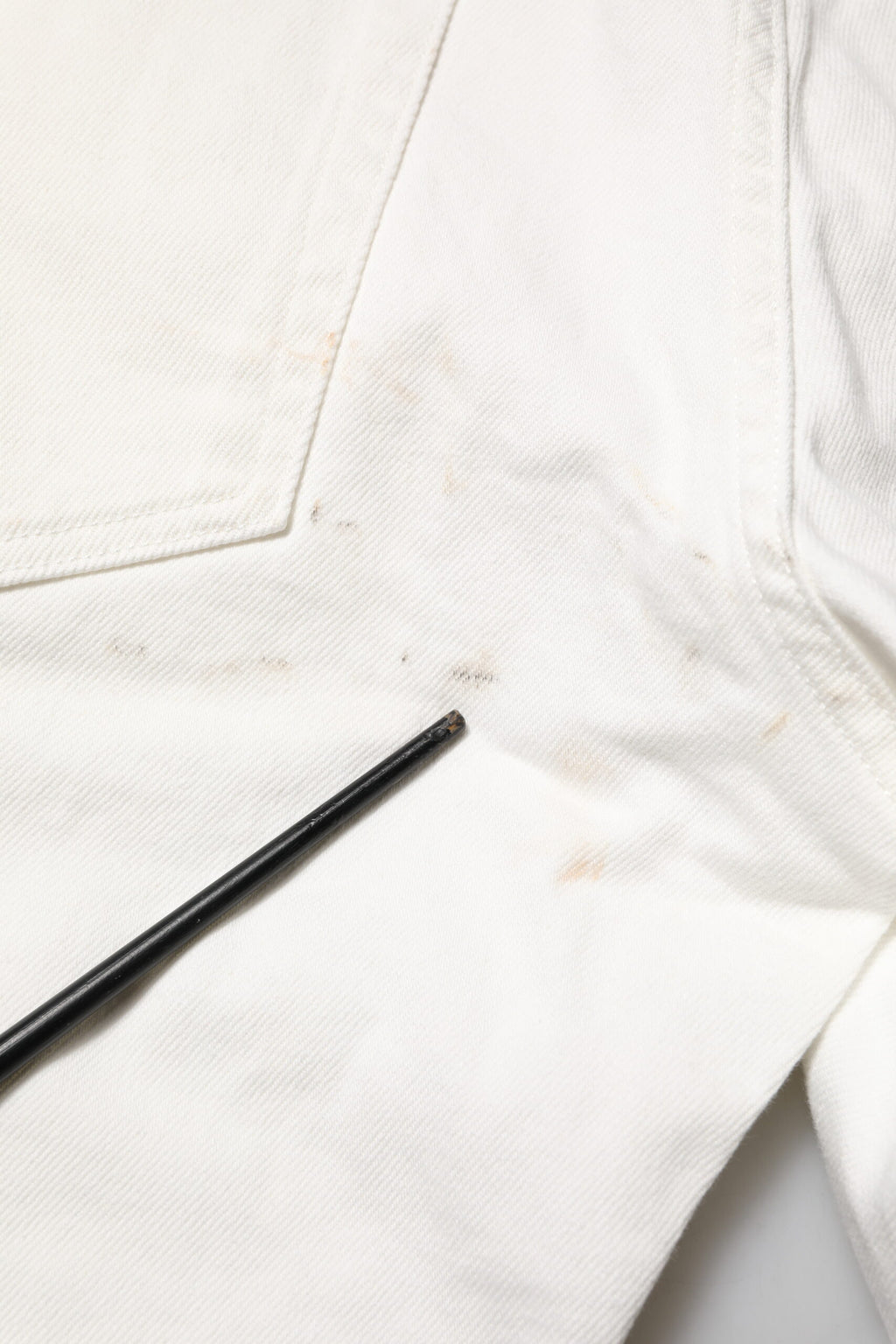 Dolce & Gabbana Weiße Logo-Plakette aus Baumwolle Slim Fit Denim Jeans