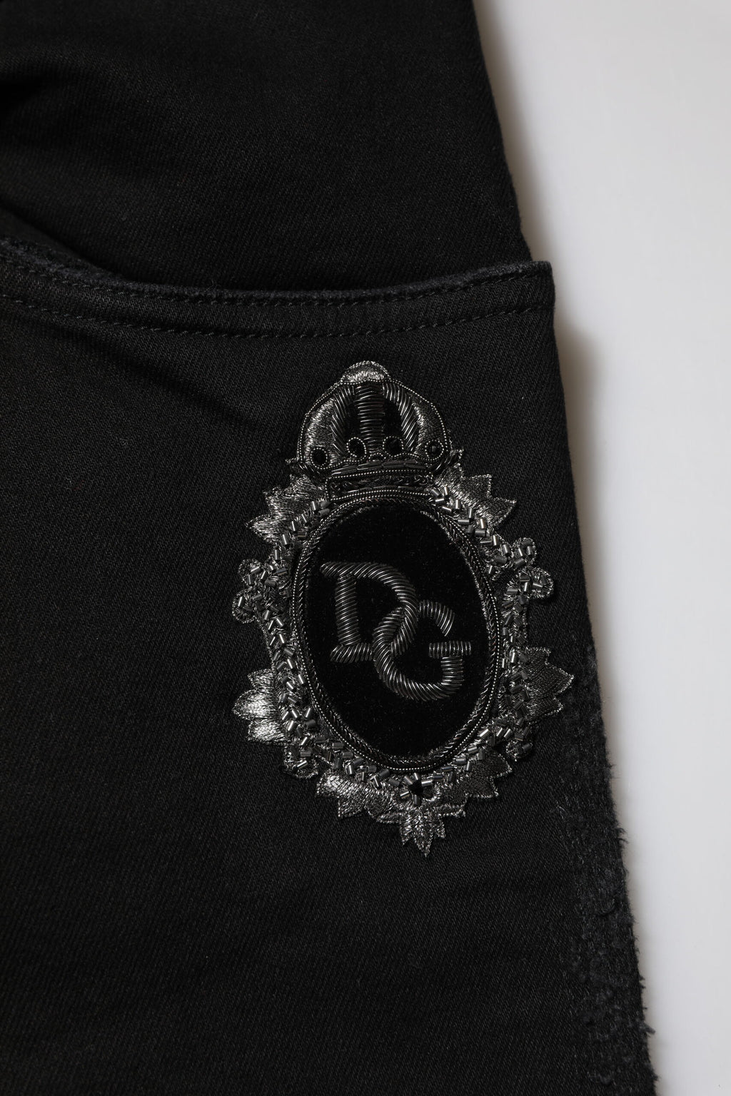 Dolce & Gabbana Schwarz Baumwolle Skinny Männer Denim Jeans