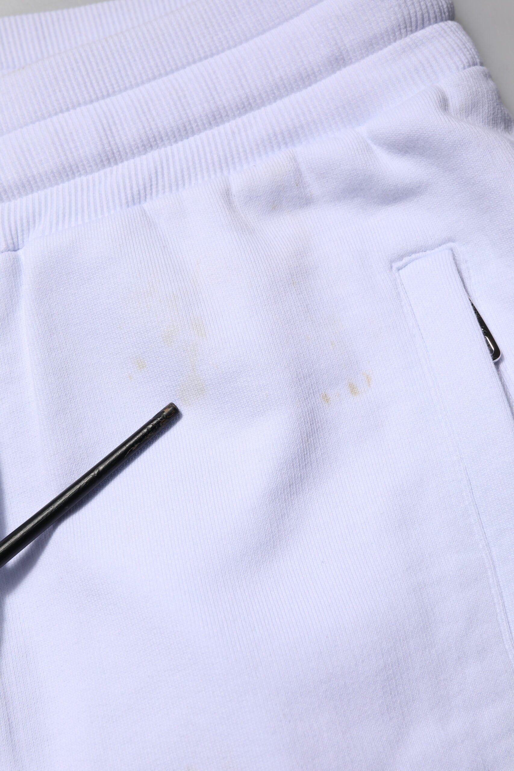 Dolce & Gabbana Weiße Jogginghose mit Kordelzug aus Baumwolle