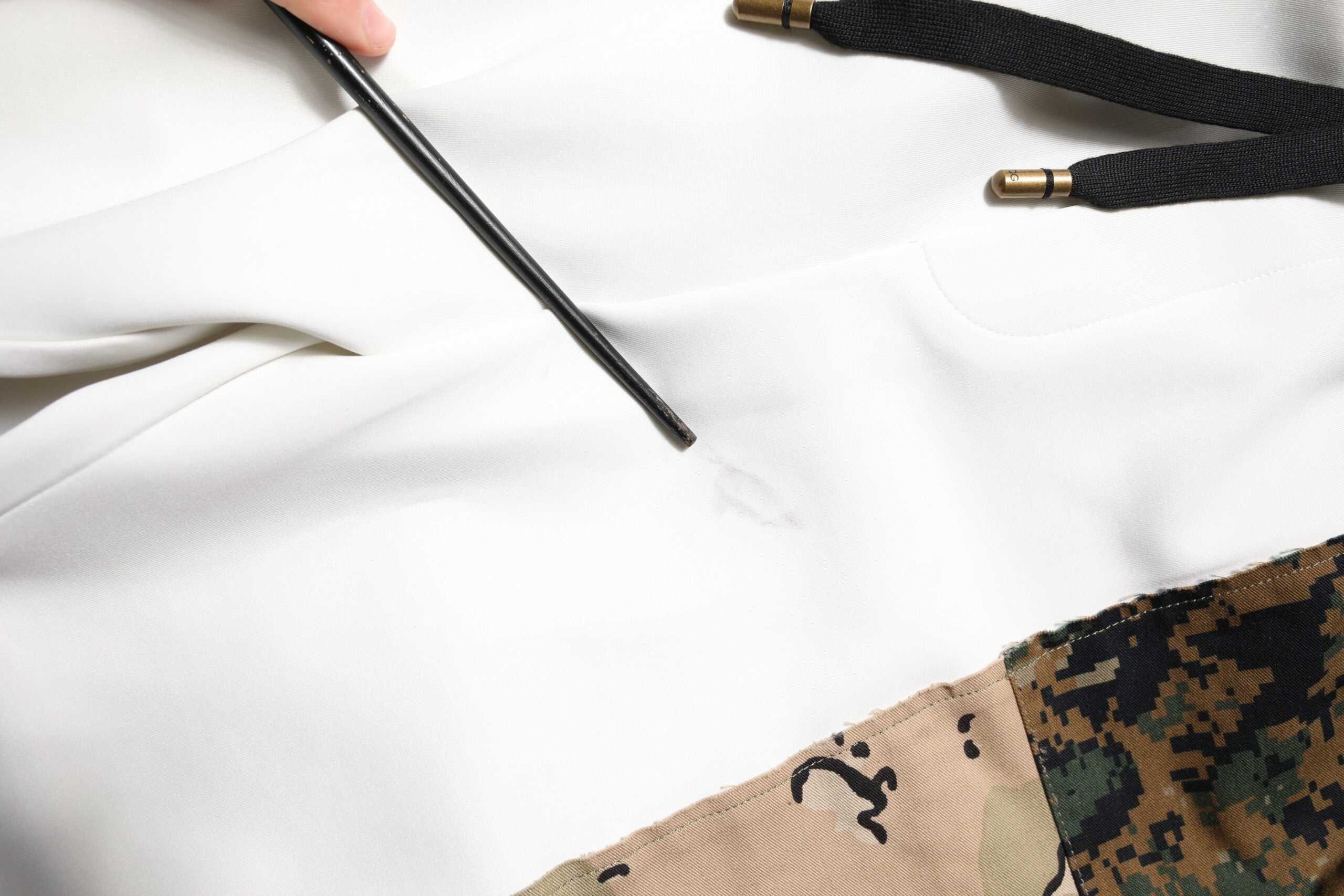 Dolce & Gabbana Weiße Patchwork-Jogginghose für Männer