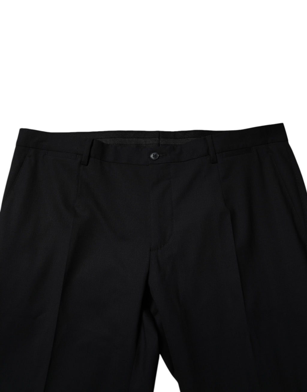 Dolce & Gabbana Schwarze formelle Anzugshose aus Wolle