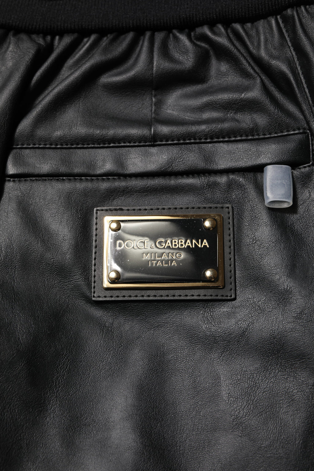 Dolce & Gabbana Schwarze Baumwoll-Cargo-Joggerhose für Männer