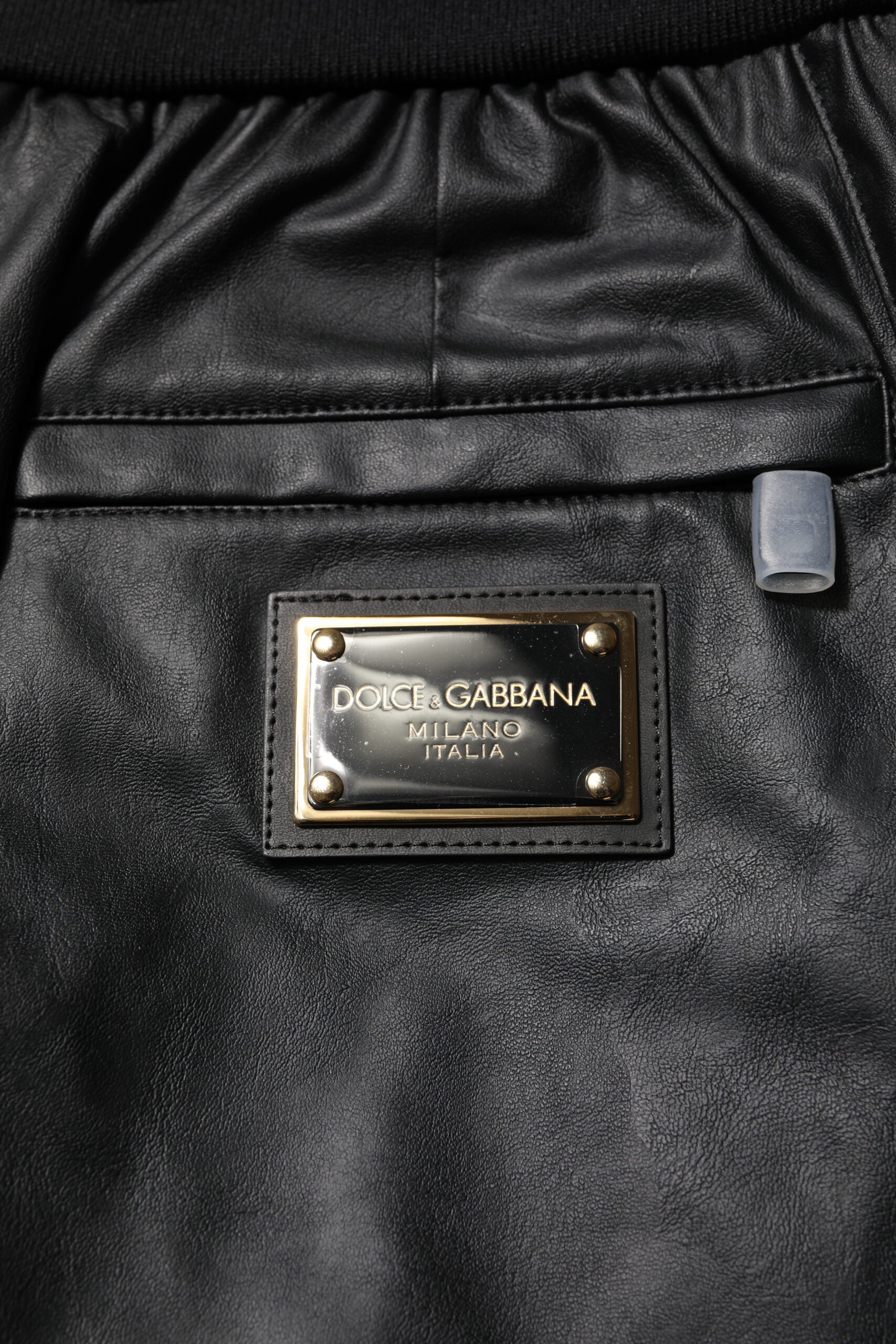 Dolce & Gabbana Schwarze Baumwoll-Cargo-Joggerhose für Männer