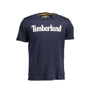 Timberland T-Shirt aus blauer Baumwolle