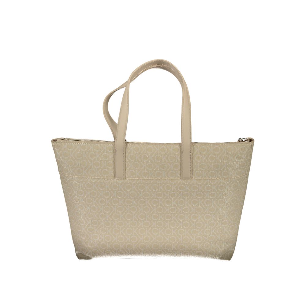 Calvin Klein Beige Polyethylen Handtasche