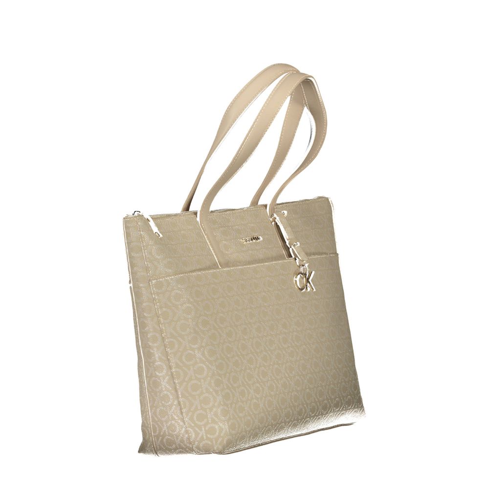 Calvin Klein Beige Polyethylen Handtasche