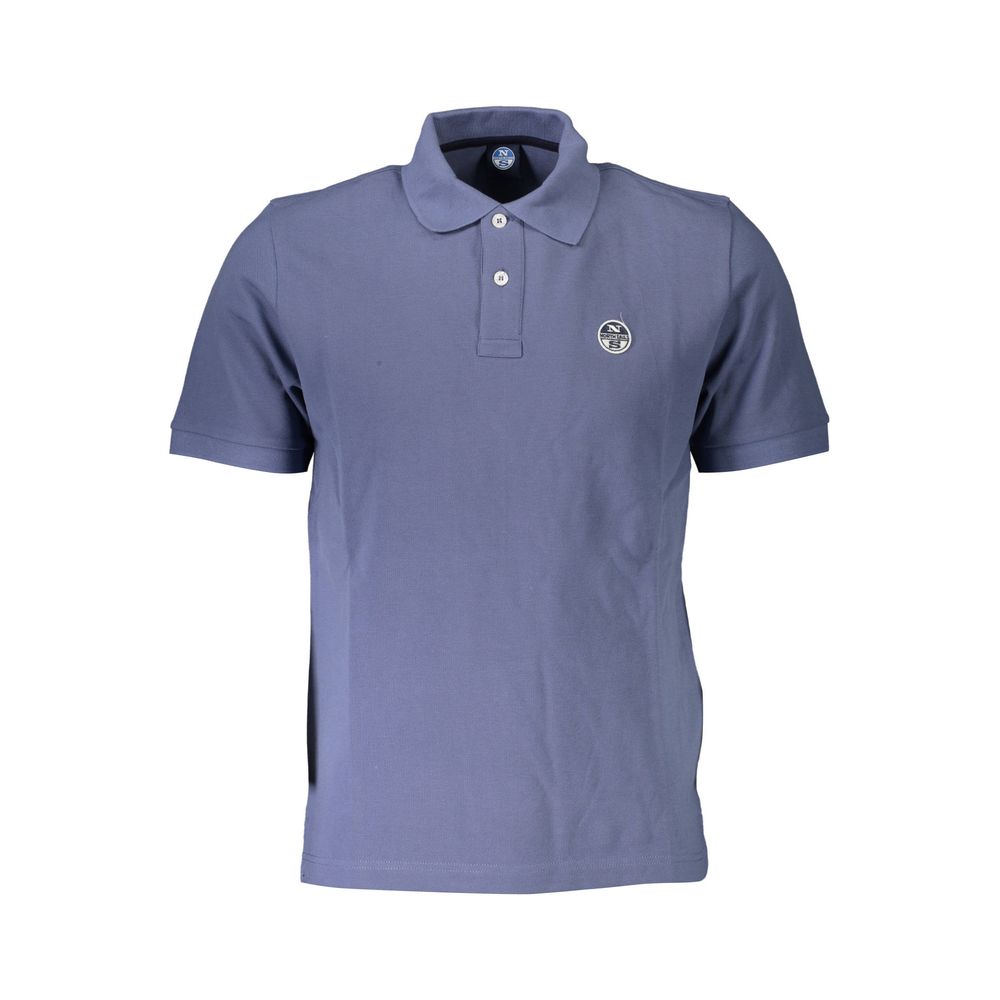 North Sails Blaues Baumwoll-Poloshirt