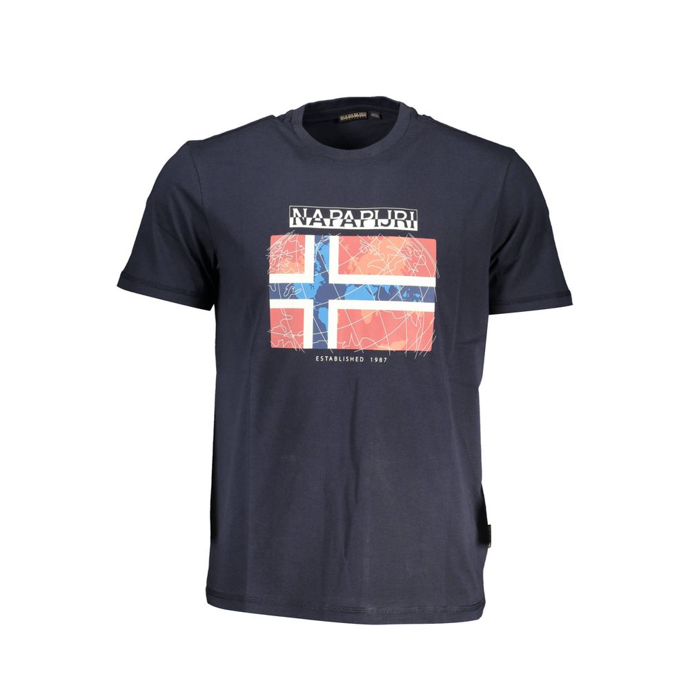 Napapijri T-Shirt aus blauer Baumwolle