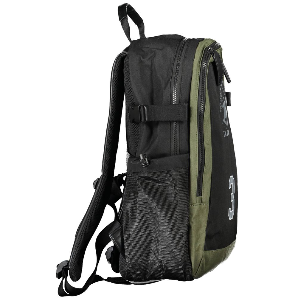 La Martina Schwarzer Polyester-Rucksack