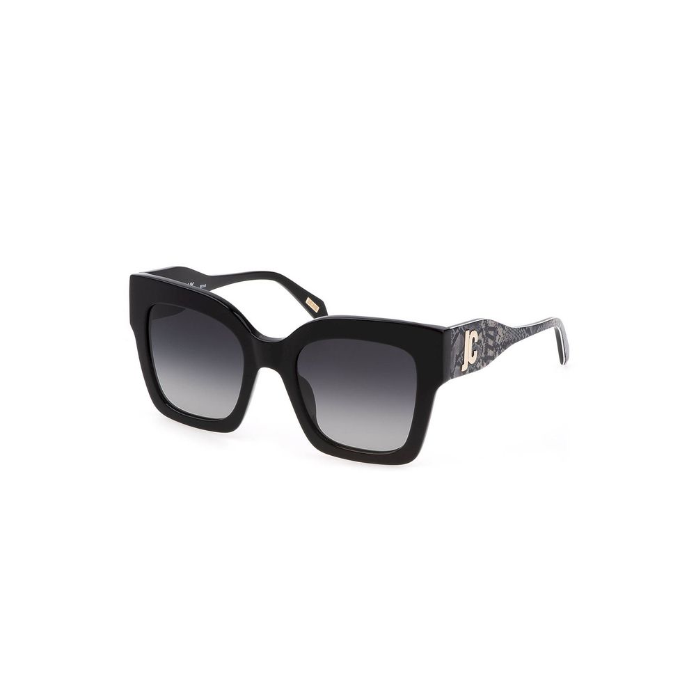 Just Cavalli Schwarze Plastiksonnenbrille