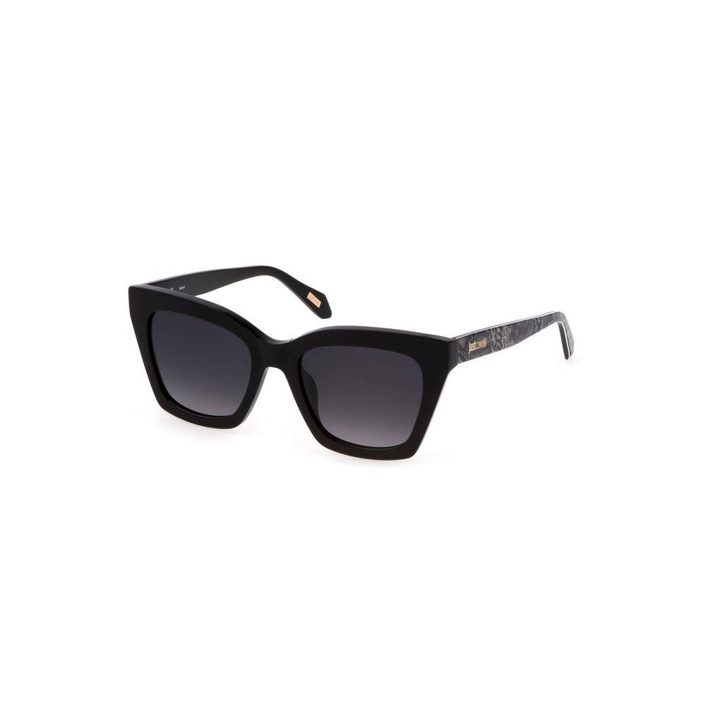 Just Cavalli Schwarze Plastiksonnenbrille