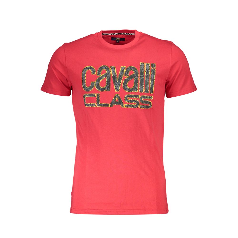 Cavalli Class T-Shirt aus roter Baumwolle