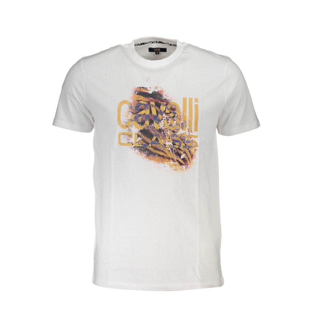 Cavalli Class T-Shirt aus weißer Baumwolle