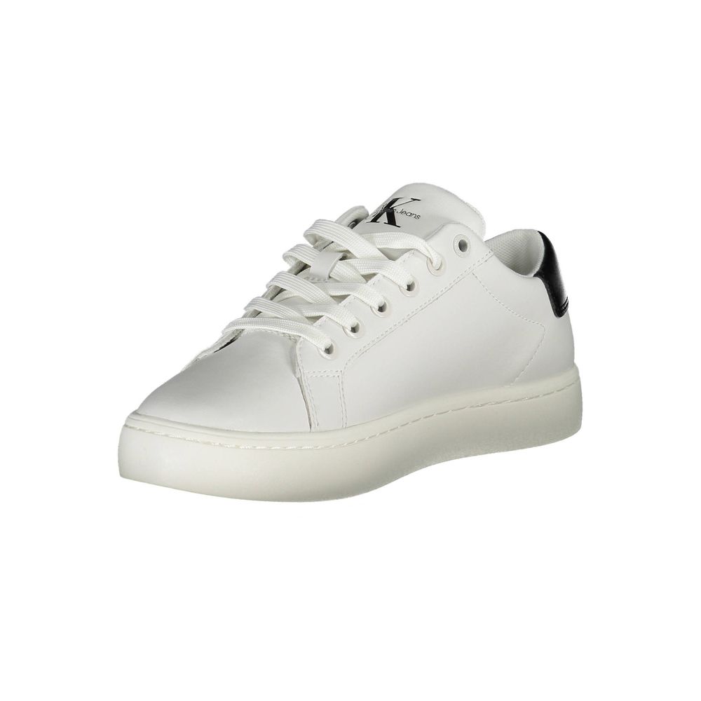 Calvin Klein Sneaker aus weißem Polyester