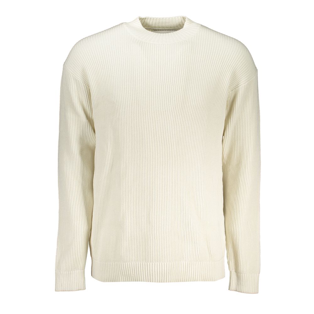 Calvin Klein Weißer Baumwollpullover