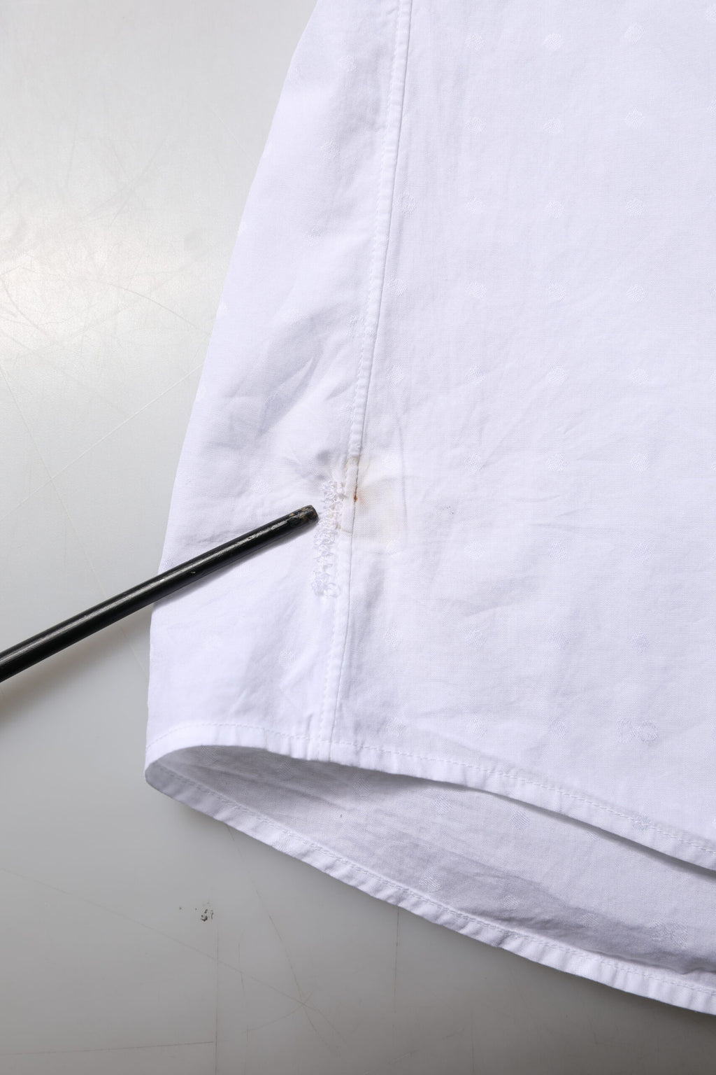 Dolce & Gabbana Weißes Kleid aus Baumwolle GOLD Formelles Hemd