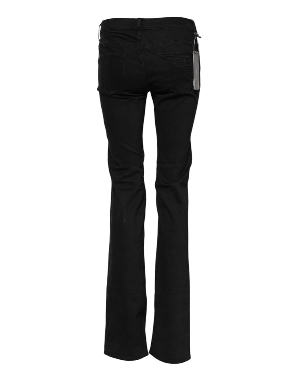 Ermanno Scervino Schwarze Cotton Stretch Bootcut Denim Jeans