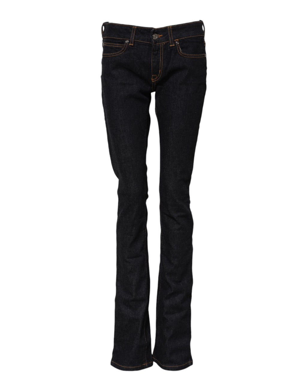 GF Ferre Dunkelblaue Skinny Denim-Jeans mit mittlerer Taille aus Baumwolle