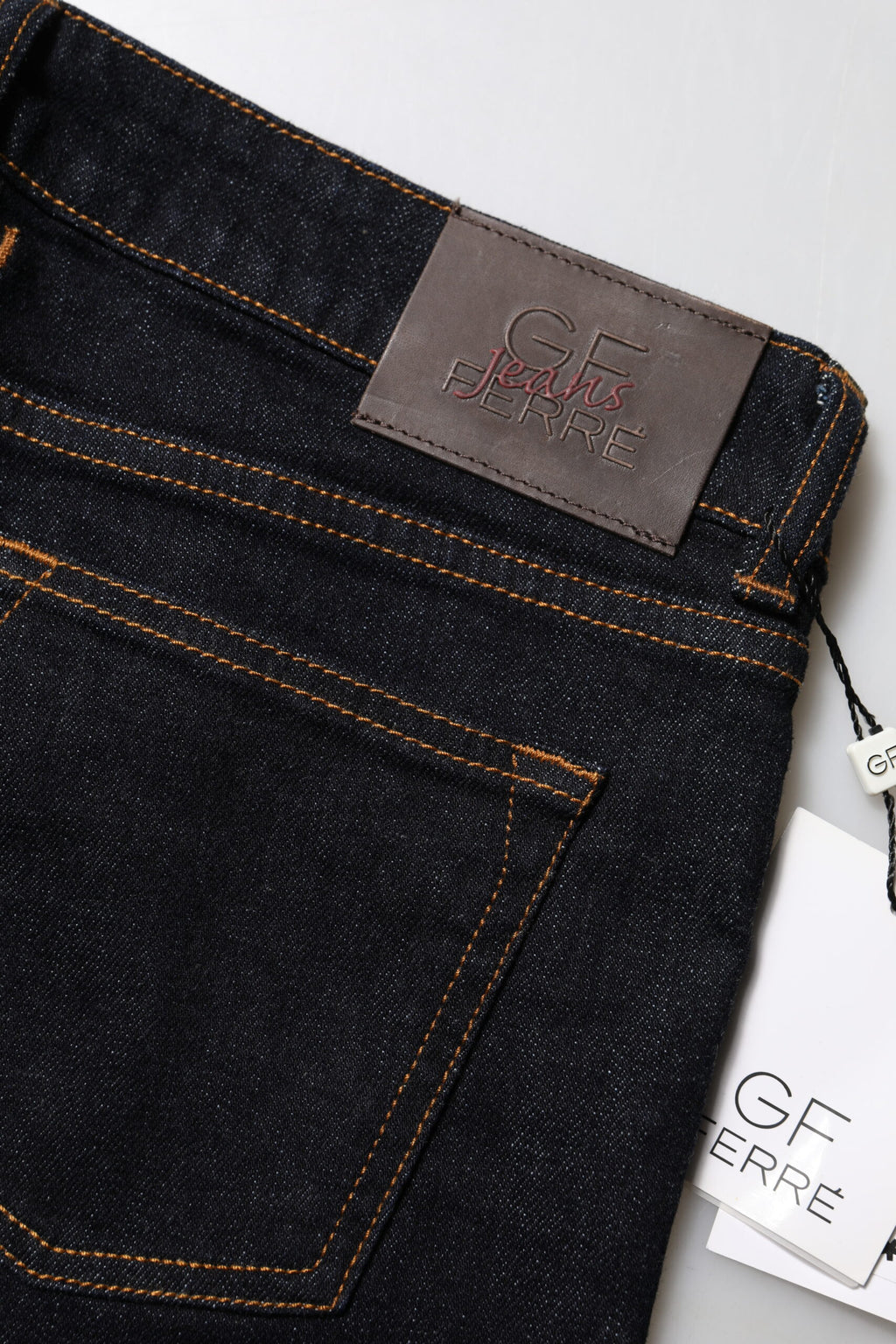 GF Ferre Dunkelblaue Skinny Denim-Jeans mit mittlerer Taille aus Baumwolle