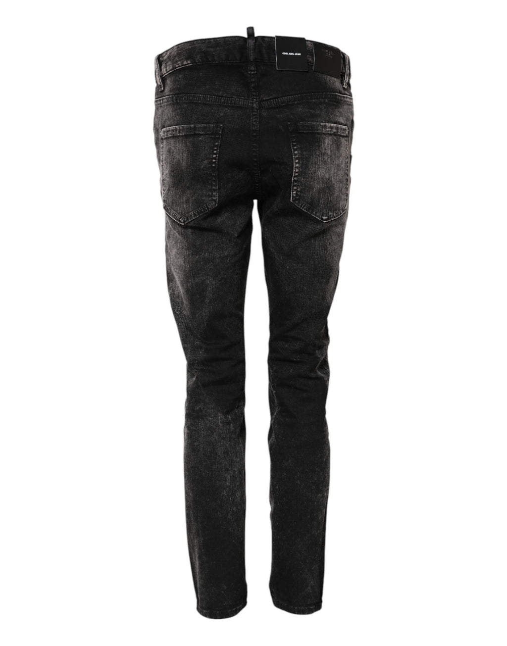 Dsquared² Schwarze verwaschene Denim-Jeans mit mittlerer Taille, konisch zulaufend