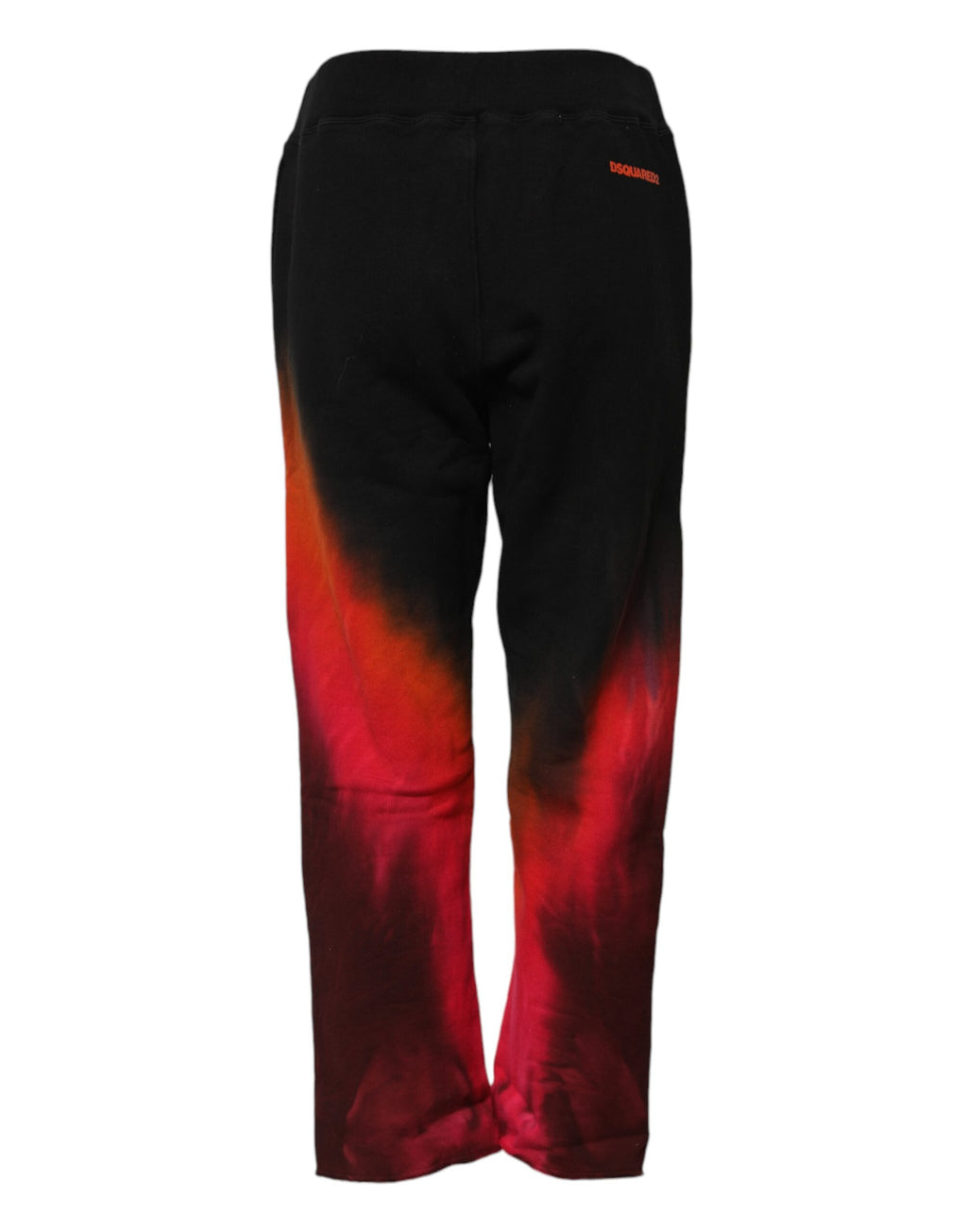 Dsquared² Zwart Rode Katoenen Joggingbroek met Rechte Pijpen