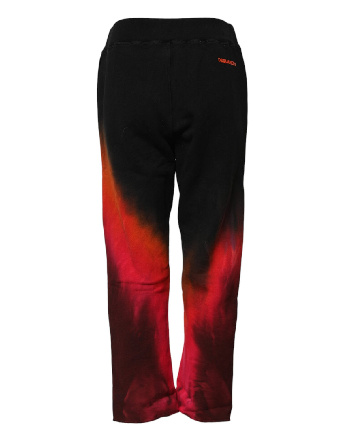 Dsquared² Zwart Rode Katoenen Joggingbroek met Rechte Pijpen