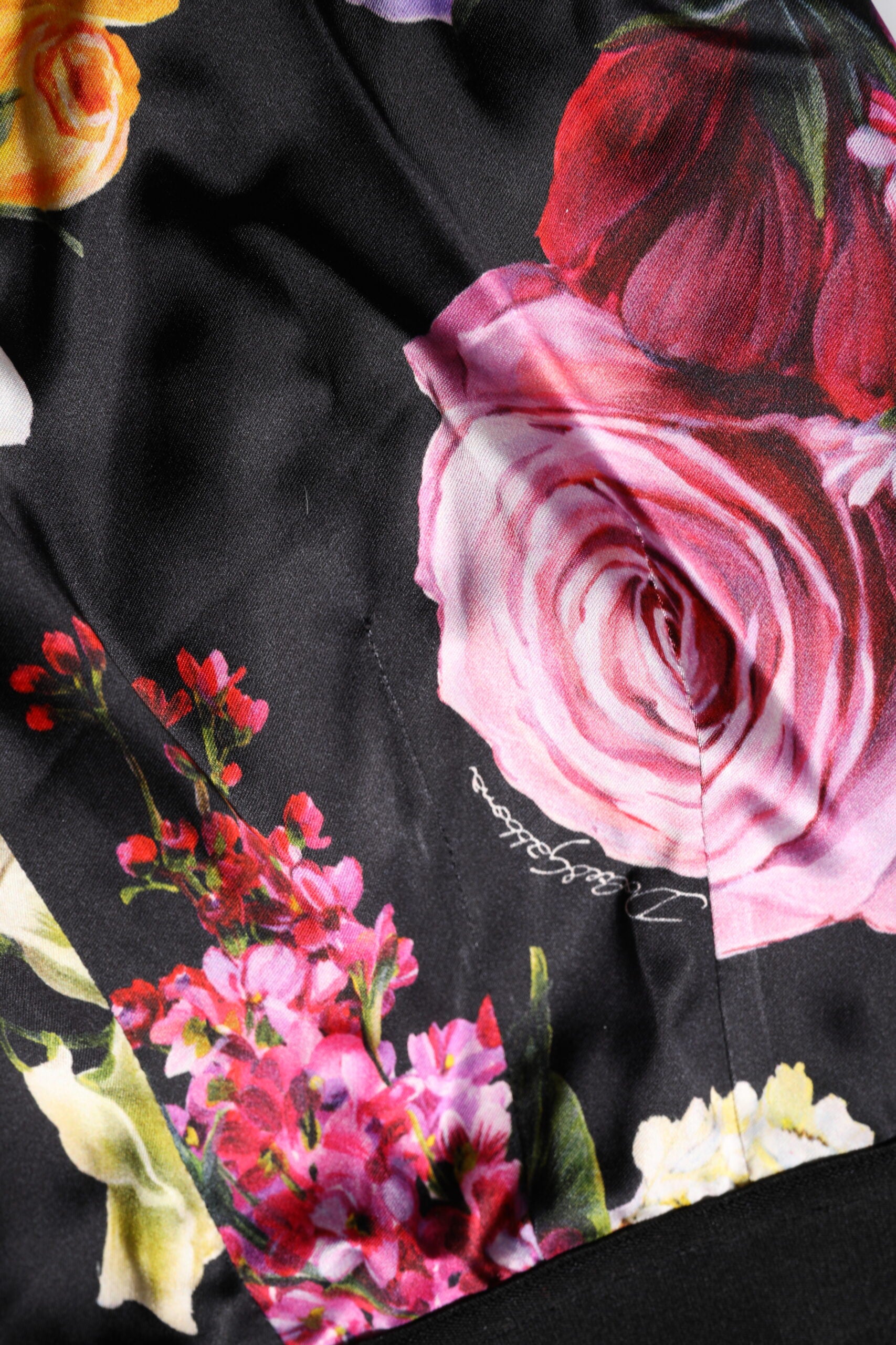 Dolce & Gabbana Multicolor Floral Legging Stretch Taille Hose