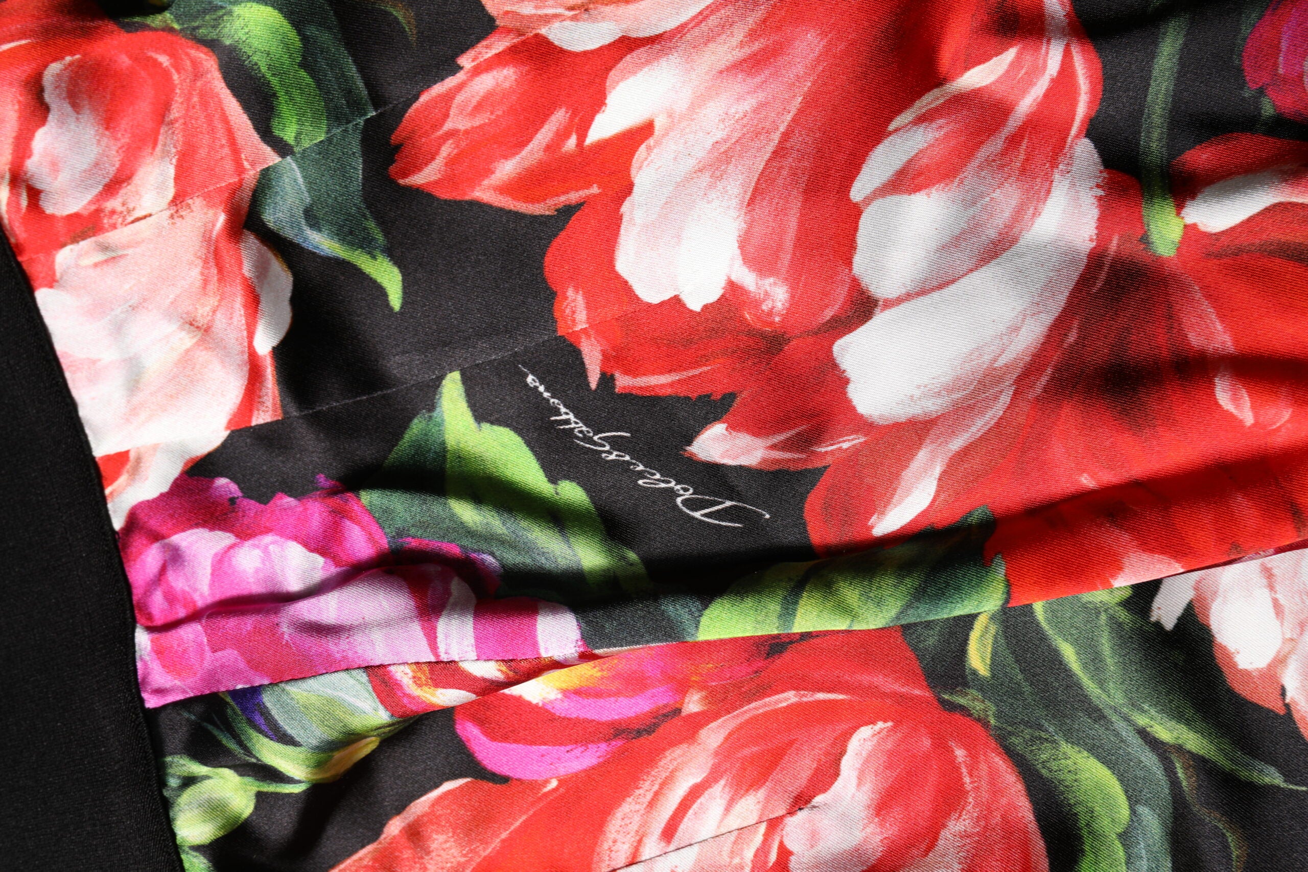 Dolce & Gabbana Multicolor Floral Legging Stretch Taille Hose