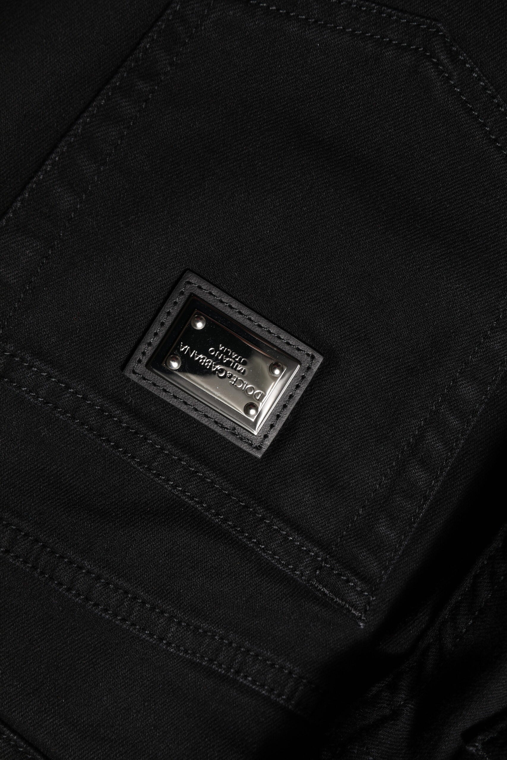 Dolce & Gabbana Schwarze Boyfriend Denim-Jeans aus Baumwolle mit mittlerer Taille